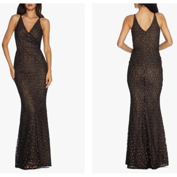 Dress the Population Helen Lace Trumpet Gown Size S - Picture 1 of 9